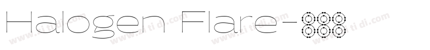Halogen Flare字体转换